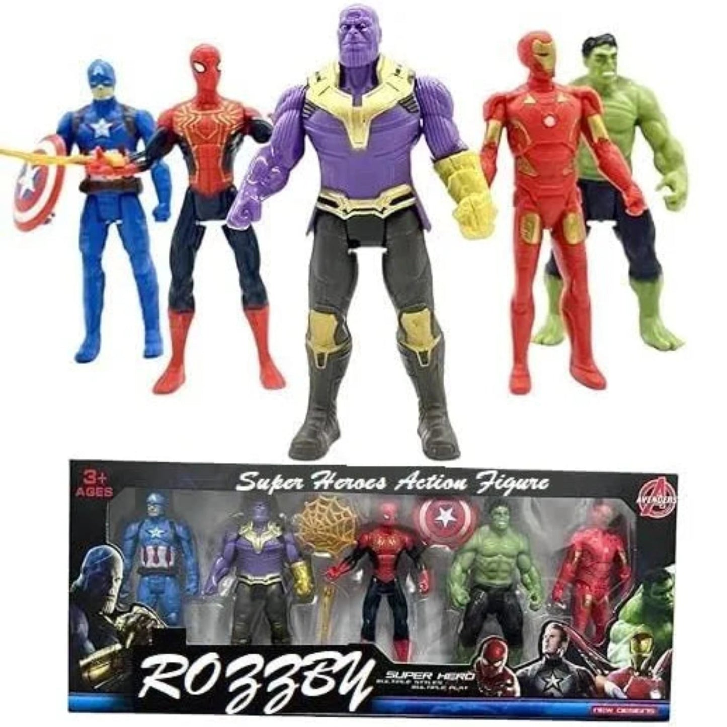 Superhero Figures (5pc Set)